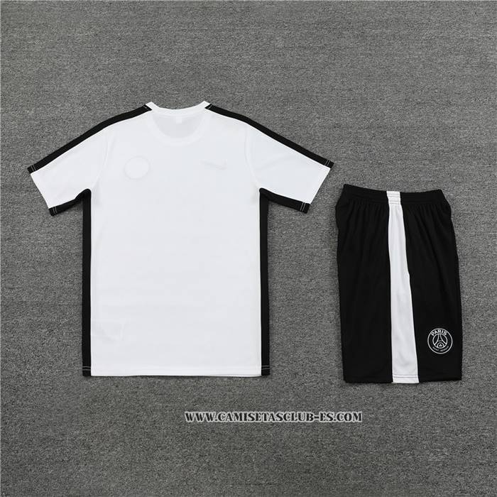Chandal del Paris Saint-Germain 23-24 Manga Corta Blanco - Pantalon Corto